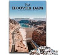 1000 Pieces Jigsaw Puzzle for Adults& Teens Visit The Hoover Dam Educational Stress Relief Toy Parent-child Interaction for And Age 14 (size 50x75cm)