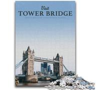 1000 Pieces Jigsaw Puzzle For Adults Teens Visit Tower Bridge Help The Brain Exercise Addictive Toys to Cultivate Patience Artists Collection, Fine Art (size 38x26cm)
