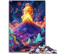 1000 Pieces Jigsaw Puzzle For Adults Teens Volcanic Eruption Puzzles for Adults,Stress Reliever Staycation Kill Time Wishlist with Santa Claus (50x75cm)