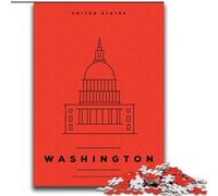 1000 Pieces Jigsaw Puzzle For Adults Teens Washington DC, Educational Games Home Decoration Is Ideal As A Gift for The Whole Family 75x100cm