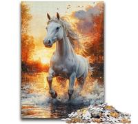 1000 Pieces Jigsaw Puzzle for Adults& Teens Watercolor Painting of Unicorn Learning Educational Toy for Is Ideal As A Gift for The Whole Family 50x75cm