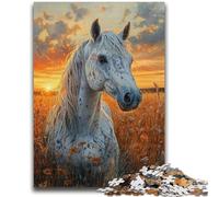 1000 Pieces Jigsaw Puzzle for Adults& Teens Watercolor Painting of Unicorn Learning Educational Toy for Is Ideal As A Gift for The Whole Family 26x38cm