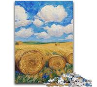 1000 Pieces Jigsaw Puzzle for Adults& Teens Wheat Field Educational Stress Relief Toy Parent-child Interaction for And Age 14 26x38cm