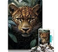 1000 Pieces Jigsaw Puzzle For Adults Teens Wild Leopard 1000 Piece Puzzle,Educational Toys & Games for Adults And Teenagers 26x38cm