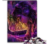 1000 Pieces Jigsaw Puzzle For Adults Teens Woman Listening to Music, Toys Educational Games Stress Relieving Unique Home Decor And Gifts (size 26x38cm)