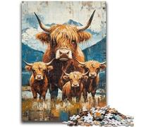 1000 Pieces Jigsaw Puzzle For Adults Teens Yak Family for And from 14 Years And over Hands-on Game Christmas Game Gifts 50x75cm