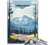 1000 Pieces Jigsaw Puzzle for Adults& Teens Yellowstone National Park Adult Puzzles,Family Game Stress Reliever Difficult Challenge Suitable for Couples (26x38cm)