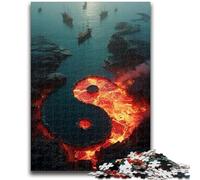 1000 Pieces Jigsaw Puzzle For Adults Teens Yin And Yang Adult Jigsaw,Challenging Game Toys Wall Decoration Unique Birthday And Xmas Gifts (26x38cm)