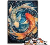 1000 Pieces Jigsaw Puzzle For Adults Teens Yin Yang Koi Family Entertainment Toys Educational Game for Birthday, Chrismas for Ages 14+ 50x75cm