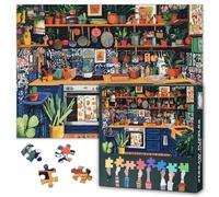 1000 Pieces Jigsaw Puzzle for Adults - Vibrant Plant-Filled Kitchen Art with Lush Greenery & Culinary Decor, Premium Puzzle Board, Challenging Puzzles for Adults(27.5x19.7 Inches)