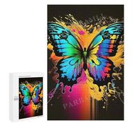 1000 Pieces Jigsaw Puzzle for Adults - Watercolor Art Butterfly Funny Puzzle - Unique Brain Teaser, for Puzzle Enthusiasts 70 * 100cm