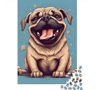 1000 Pieces Jigsaw Puzzle French Bulldog Jigsaw Puzzles for Adults Paper Board Puzzles Challenging Game 1000pcs (38x26cm)