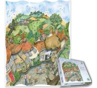 1000 Pieces Jigsaw Puzzle - Gold Hill Shaftesbury - For Adults Teens And Kids - Made In Britain, Difficult 66cm X 50cm