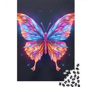 1000 Pieces Jigsaw Puzzle of Adult Butterfly Wooden Puzzle Educational Intellectual Jigsaws Fun Family Game 1000pcs (75x50cm)