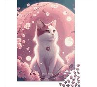 1000 Pieces Jigsaw Puzzle of Adult Cat Japan Paper Puzzle Educational Intellectual Jigsaws Fun Family Game 1000pcs (38x26cm)