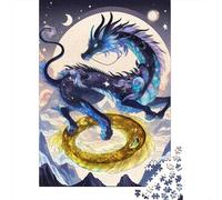 1000 Pieces Jigsaw Puzzle of Adult Cosmic Dragon Paper Puzzle Educational Intellectual Jigsaws Fun Family Game 1000pcs (38x26cm)
