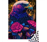 1000 Pieces Jigsaw Puzzle of Adult Eagle1 Wooden Puzzle Educational Intellectual Jigsaws Fun Family Game 1000pcs (75x50cm)