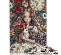 1000 Pieces Jigsaw Puzzle of Adult Easter Cute Bunny Paper Puzzle Educational Intellectual Jigsaws Fun Family Game 1000pcs (38x26cm)