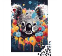 1000 Pieces Jigsaw Puzzle of Adult Koala Wooden Puzzle Educational Intellectual Jigsaws Fun Family Game 1000pcs (75x50cm)