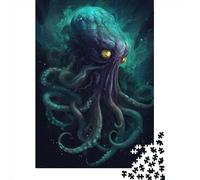 1000 Pieces Jigsaw Puzzle of Adult Kraken Paper Puzzle Educational Intellectual Jigsaws Fun Family Game 1000pcs (38x26cm)