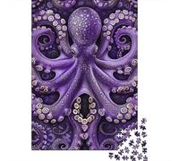 1000 Pieces Jigsaw Puzzle of Adult Octopus Paper Puzzle Educational Intellectual Jigsaws Fun Family Game 1000pcs (38x26cm)