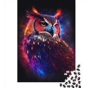 1000 Pieces Jigsaw Puzzle of Adult Star Owl Paper Puzzle Educational Intellectual Jigsaws Fun Family Game 1000pcs (38x26cm)