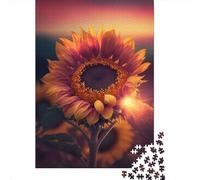 1000 Pieces Jigsaw Puzzle of Adult Universe Sunflower54 Wooden Puzzle Educational Intellectual Jigsaws Fun Family Game 1000pcs (75x50cm)