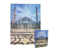 1000 Pieces Jigsaw Puzzle of Istanbul - Sultan Ahmed Mosque, Stunning Ottoman Architecture Art for Home Wall Decor, Landmark Photo Classic Puzzle for Adults(Sultan Ahmed Mosque, Istanbul Turkey)