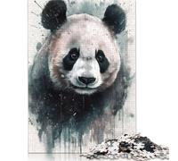 1000 Pieces Jigsaw Puzzle 'Panda Beauty Watercolor Square Puzzle for for Adults Children, Wooden Puzzle Game 1000pcs (75x50cm)