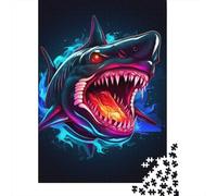 1000 Pieces Jigsaw Puzzle Shark Jigsaw Puzzles for Adults Paper Board Puzzles Challenging Game 1000pcs (38x26cm)