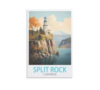 1000 pieces jigsaw puzzle Split Rock Lighthouses, Jigsaw Puzzles for Adults and Kids 1000 Piece Educational Games Colorful Puzzles for Home Decoration 26x38CM