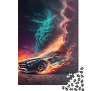 1000 Pieces Jigsaw Puzzle Supercar Square Puzzle for for Adults Children, Wooden Puzzle Game 1000pcs (75x50cm)