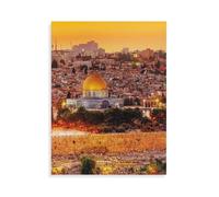 1000 Pieces Jigsaw Puzzle，The roofs of Jerusalem，Adults Challenge Game - Wall Art Decoration - Family Educational Toys Gifts（50x70cm）-AO97