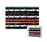 1000 Pieces Jigsaw Puzzle with Storage Box, Glitter Rainbow Polka Dot Stripe Black and White 3 Printed Wooden Puzzle 75x50 CM for Adults Kids Family Fun Decorative Game