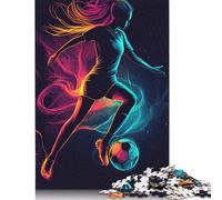 1000 Pieces Jigsaw Puzzles Art Plays Football Creative Square Jigsaw Puzzles for Adults And Wooden Puzzles Challenging Game 1000pcs (75x50cm)