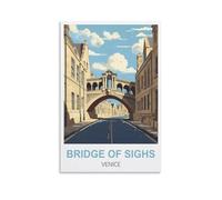 1000 Pieces Jigsaw Puzzles，Bridge of Sighs Venice Puzzles for Adults Artwork House Wall Decor Challenging Jigsaw Puzzle for Family Games 38x26cm