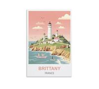 1000 Pieces Jigsaw Puzzles，Brittany France Posters Puzzles for Adults Artwork House Wall Decor Challenging Jigsaw Puzzle for Family Games 70x50cm