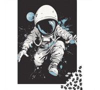 1000 Pieces Jigsaw Puzzles for Adult Astronaut Puzzle Creative Rectangular Paper Jigsaw for Friends Family 1000pcs (38x26cm)