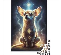 1000 Pieces Jigsaw Puzzles for Adult Chihuahua Dog545 Puzzle Creative Rectangular Wooden Jigsaw for Friends Family 1000pcs (75x50cm)
