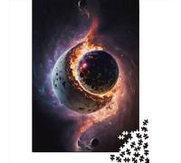 1000 Pieces Jigsaw Puzzles for Adult Colors Of Space Planet7 Puzzle Creative Rectangular Wooden Jigsaw Gift for Friends Family 1000pcs (75x50cm)