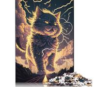 1000 Pieces Jigsaw Puzzles for Adult Fantasy Garfield Cat Puzzle Wooden Rectangle Creative Jigsaw Gift for Friends Family 1000pcs (75x50cm)