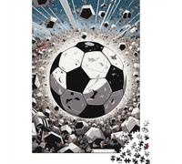 1000 Pieces Jigsaw Puzzles for Adult Football Puzzle Creative Rectangular Paper Jigsaw for Friends Family 1000pcs (38x26cm)