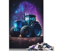 1000 Pieces Jigsaw Puzzles for Adult Galaxy Tractor Puzzle Wooden Rectangle Creative Jigsaw Gift for Friends Family 1000pcs (75x50cm)