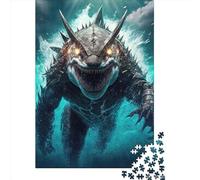 1000 Pieces Jigsaw Puzzles for Adult Mechanical Shark Puzzle Creative Rectangular Paper Jigsaw for Friends Family 1000pcs (38x26cm)