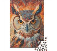 1000 Pieces Jigsaw Puzzles for Adult Owl Puzzle Creative Rectangular Paper Jigsaw for Friends Family 1000pcs (38x26cm)