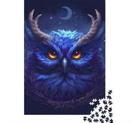 1000 Pieces Jigsaw Puzzles for Adult Owl Puzzle Creative Rectangular Wooden Jigsaw for Friends Family 1000pcs (75x50cm)