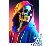 1000 Pieces Jigsaw Puzzles for Adult Skull9 Puzzle Creative Rectangular Wooden Jigsaw Gift for Friends Family 1000pcs (75x50cm)