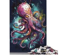1000 Pieces Jigsaw Puzzles for Adults 1000 Piece Art Octopus Graffiti Jigsaws for Adults Difficult And Challenge Game 1000pcs (75x50cm)
