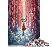 1000 Pieces Jigsaw Puzzles for Adults 1000 Piece Deer In Lollipop Forest Jigsaws for Adults Difficult And Challenge Game 1000pcs (75x50cm)