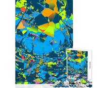 1000 Pieces Jigsaw Puzzles for Adults Abstract Art Broken World 1000 Piece Jigsaw Educational Game Great Gifts And Toys Family Activities (38x26cm)